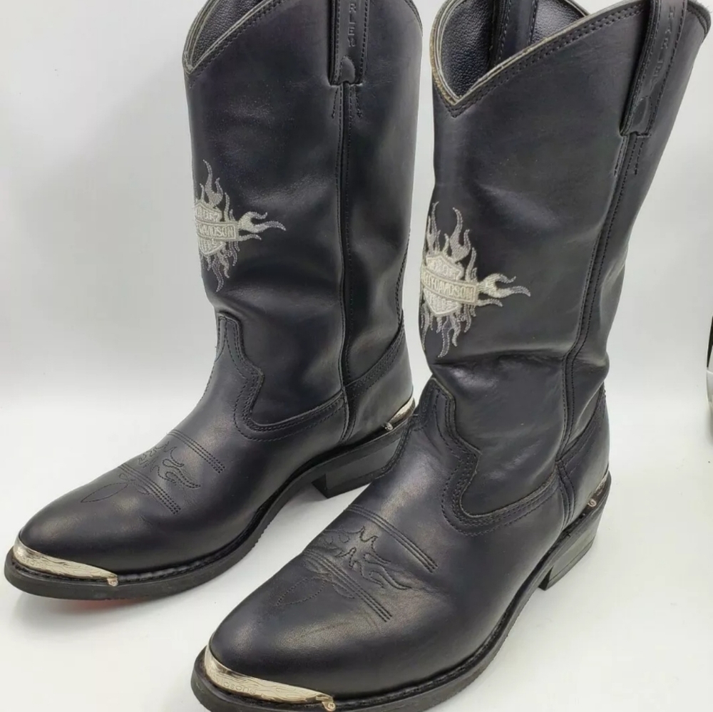 Harley Davidson Motorcycle Mens Boots Amarillo Bik